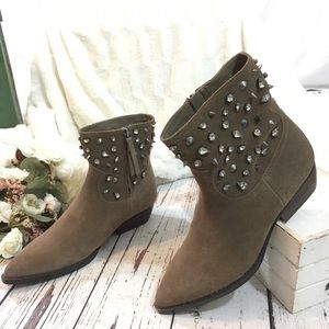 Sam edelman avril studded bling ankle boots nwob